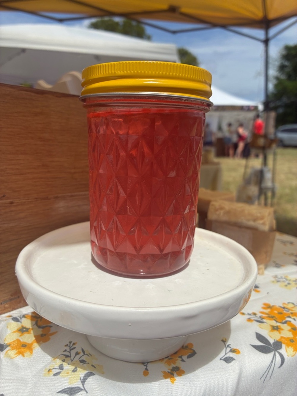 Organic wisteria petal jelly from our 40 acre farm. Divine taste. 8 oz.